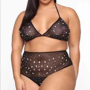 FashionNova Two Piece Lingerie Set (Size 1X)